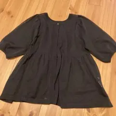 最終値下げ！GLOBAL WORK 黒　ペプラムカーディガン