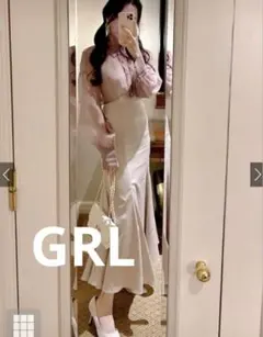 【10/13まで最終値下中】 GRL シアーシャツXマーメイドキャミワンピース