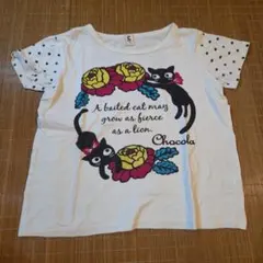 chocola 半袖Tシャツ 120cm 猫柄のサムネイル