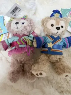 東京ディズニーシー 七夕 ダッフィー シェリーメイ ぬいぐるみバッジ