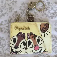 チップとデール 定期入れ　定期券ケース　リール付き　Suicaケース