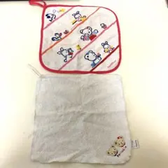 ファミリア ループタオル フック付きタオル 2枚セット familiar 紐付き