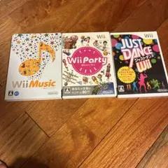 Wii Music Wii party just danceカセットセット売り