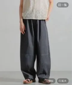 studio CLIPバレルデニムパンツ LL～4L
