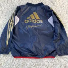 希少✨美品　adidasアディダス　刺繍ロゴ　サッカーウェア　メッシュ　130