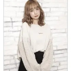 INGNI ボリュームスリーブニット Mサイズ