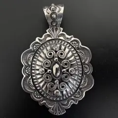 Navajo Darrell Cadman アップリケ 大判 ペンダントトップのサムネイル