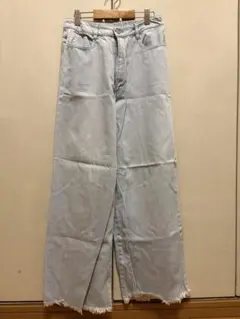 INGNI 裾カットオフデニムワイドパンツ