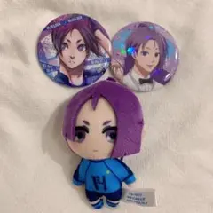 新品未使用 ブルーロック御影玲王 缶バッジ ぬいぐるみ