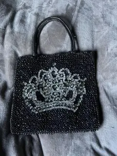 ANTEPRIMA 　王冠クラウン　ワイヤーバッグ　黒