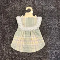 LAURA ASHLEY 犬服 ワンピース Lサイズ グリーンのサムネイル