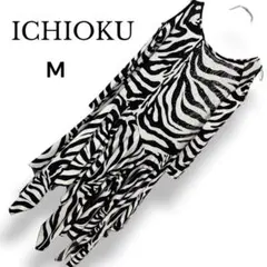 【美品】ICHIOKU イチオク ワンピース フラメンコ ゼブラ 社交ダンス Mのサムネイル