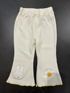ミッフィー　フレアパンツ　90 ホワイト