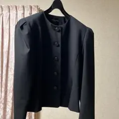 Noir Robe ノーカラージャケット ブラック
