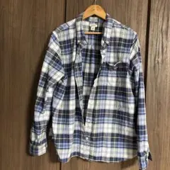 L.L.Bean 長袖シャツ ブルーチェック Mサイズ