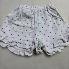 水玉模様フリルショートパンツ 80