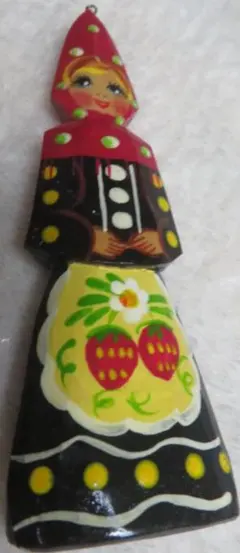 ロシアの木製人形 ビンテージ ツリー　オーナメント　ロシア　人形