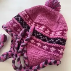 耳あて付きニット帽