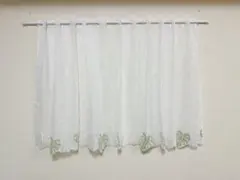 刺繍カフェカーテン　アップリケリーフ150x70cmのサムネイル