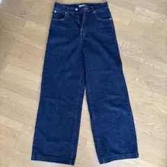 ダークブルーワイドレッグデニム