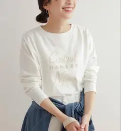 アーバンリサーチドアーズ ロゴプリントロングTシャツ　ロンT