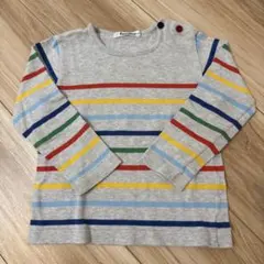 familiar ファミリア 長袖カットソー ボーダー 100