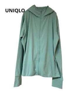 【美品】ユニクロ エアリズムパーカー UVカットメッシュパーカー　XL