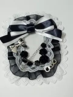 トレカデコ　レースデコ　黒　白