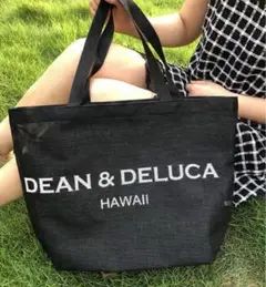 新品未使用　DEAN&DELUCA メッシュトートバッグ L ブラック