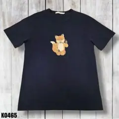 MAISON KITSUNÉ キツネイラスト Tシャツ L ネイビー K0465のサムネイル