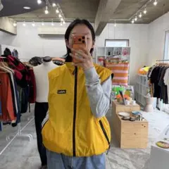 80年代 90年代 Alonisナイロンベスト イエロー USA製