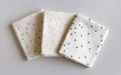 チェック&ストライプ　星の綿麻