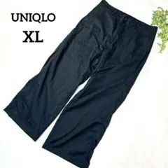 UNIQLO　ユニクロ　コットンバギーパンツ　黒　XL　ワイドストレート　585