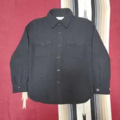 FINE BROTHER ウールCPOシャツ ネコ目ボタン