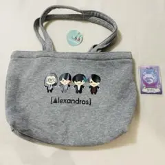 alexandros キャラクター トートバッグ グレー