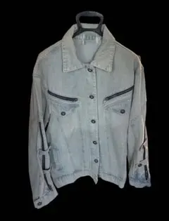 Vintage Light Gray Denim Jacket