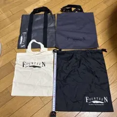 FOURTEEN フォーティーン トートバッグ 4点セットのサムネイル