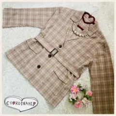 チェックジャケット♡エムズエキサイト　レトロガール　ページボーイ　系統