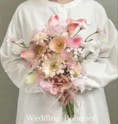 韓国風ブーケ　ウェディングブーケ　クラッチブーケ