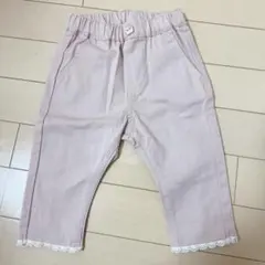 アプレレクール お花ボタンレース付き接触冷感パンツ 90cm くすみピンク