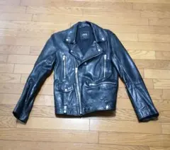 ZARA man リアルレザーライダースジャケット ブラック size M