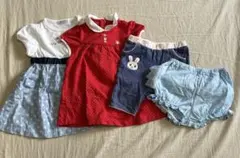 familiar miki HOUSE 夏服４点 80cmのサムネイル