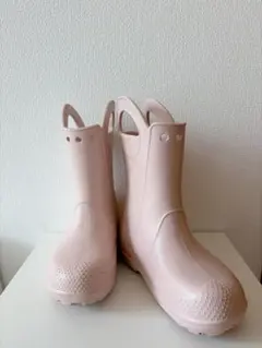 Crocs レインブーツ ピンク　サイズJ2 約21cm