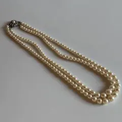2連ネックレス　イミテーションパール