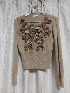 フラワーリボンカーディガン
