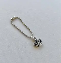 ☆オビツ11 ねんどろいどどーる　シルバー　ミニクラウンのチャームのネックレス☆