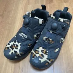 美品　27センチ　Reebok ポンプフューリ　ハラコタイプ　ヒョウ柄