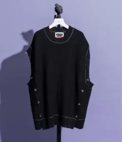 maison specialプライムオーバーバソランウールクラッシュニットベストのサムネイル