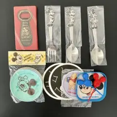 再値下げ❗️ミッキーマウス栓抜き ￼フォーク&スプーン コースター その他