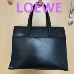 【美品】LOEWE ロエベ ヴィンテージ レザー ハンドバッグ トートバッグ 黒のサムネイル